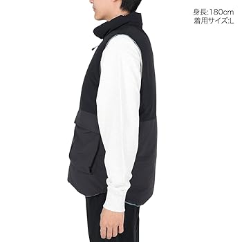 新品未使用 ジャックウルフスキン ダウンベスト M グレーxブラック キャラバン 新品未使用 ジャックウルフスキン ダウンベスト M グレーx
